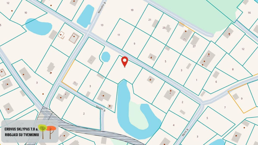 Parduodamas  sklypas Gėlių g., Brinkiškių k., Vilniaus r. sav., 7.8 a ploto 7