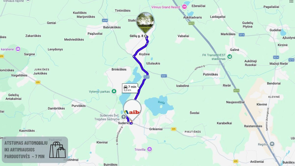 Parduodamas  sklypas Gėlių g., Brinkiškių k., Vilniaus r. sav., 7.8 a ploto 9