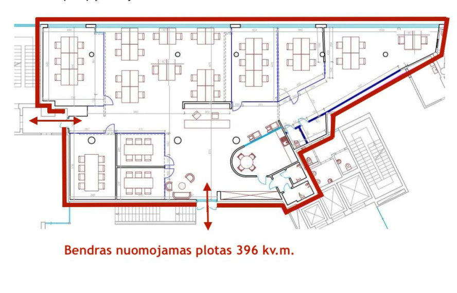 Nuomojamos patalpos Lvivo g., Šnipiškės, Vilniaus m., Vilniaus m. sav., 396.00 m² ploto 11