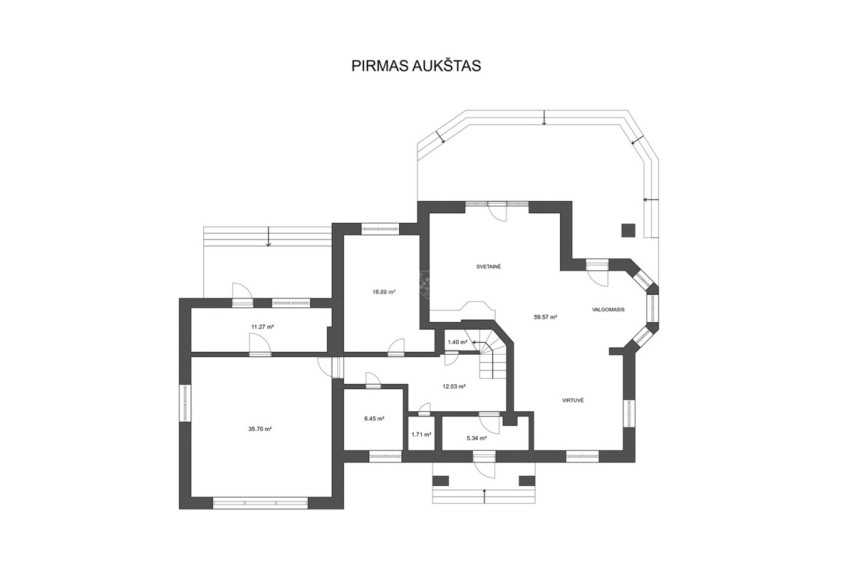 Parduodamas namas Rugiagėlių g., Klonių k., Vilniaus r. sav., 225 m2 ploto, 2 aukštai 16