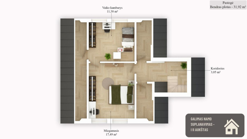 Parduodamas namas Taikos g., Ukmergės m., Ukmergės r. sav., 94.85 m2 ploto, 2 aukštai 10
