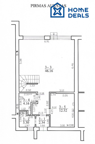 Parduodamas namas Žaliųjų Ežerų g., Verkiai, Vilniaus m., Vilniaus m. sav., 134.53 m² ploto 4 kambariai 39