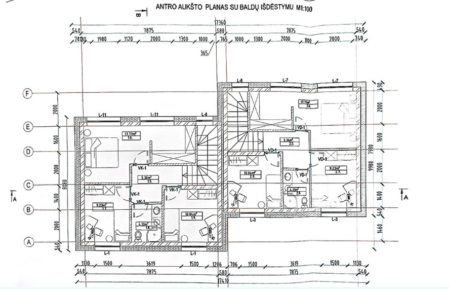 Parduodamas namas Vakaro g., Meškių k., Šiaulių r. sav., 100.39 m2 ploto, 2 aukštai 32
