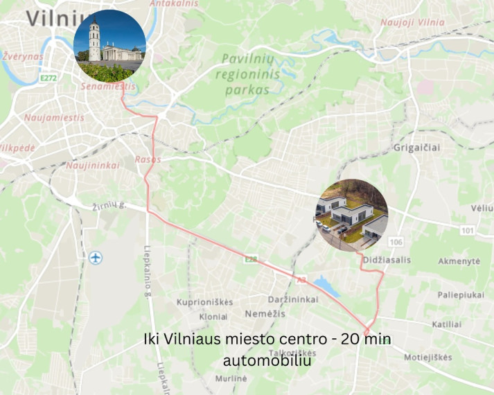 Parduodamas namas Bitininkų g., Didžiasalio k., Vilniaus r. sav., 102.03 m2 ploto, 1 aukštai 24