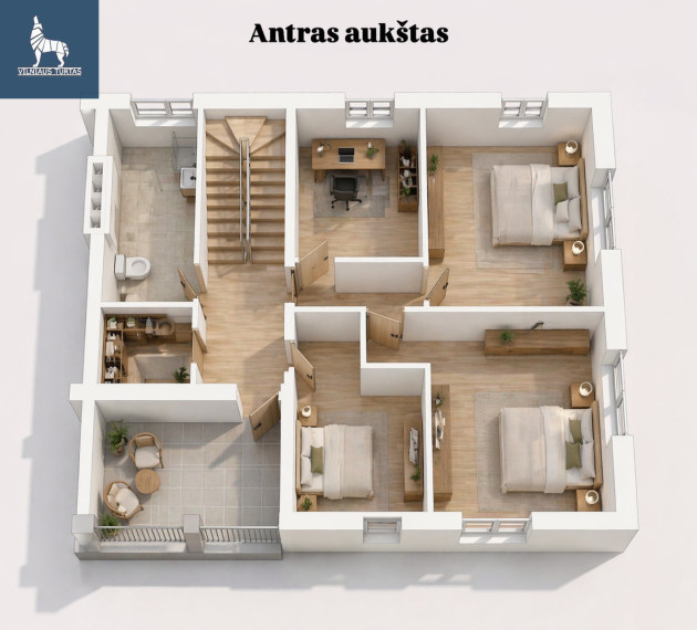 Parduodamas namas Aukštoji g., Karklėnų k., Vilniaus r. sav., 177.51 m2 ploto, 2 aukštai 38