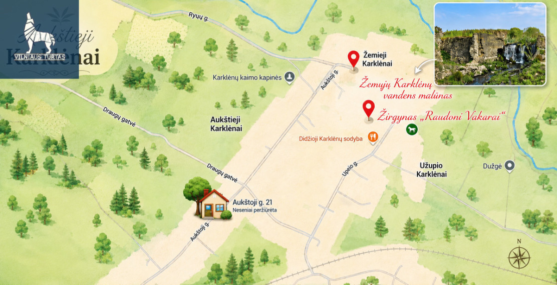 Parduodamas namas Aukštoji g., Karklėnų k., Vilniaus r. sav., 177.51 m2 ploto, 2 aukštai 48