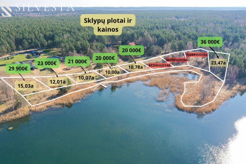 Parduodamas sklypas Žvejų g., Kalvelių k., 12.01 a ploto 4