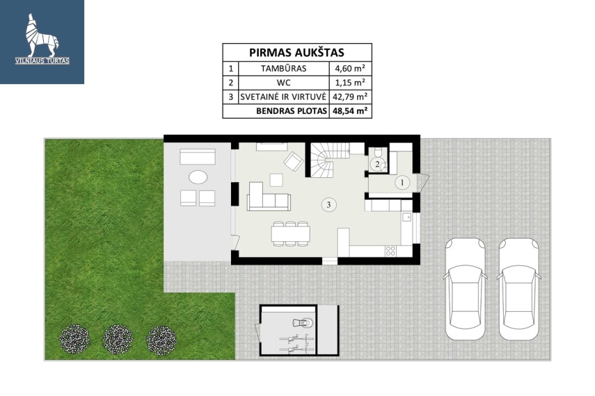 Parduodamas namas Ryliškių g., Tarandė, Vilniaus m., Vilniaus m. sav., 94.27 m2 ploto, 2 aukštai 20