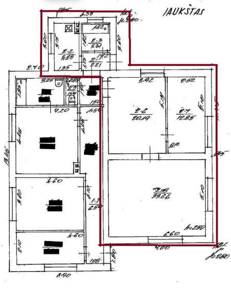 Parduodamas butas Saulėtekio g., Papušynio k., Radviliškio r. sav., 74.43 m² ploto 3 kambariai 6