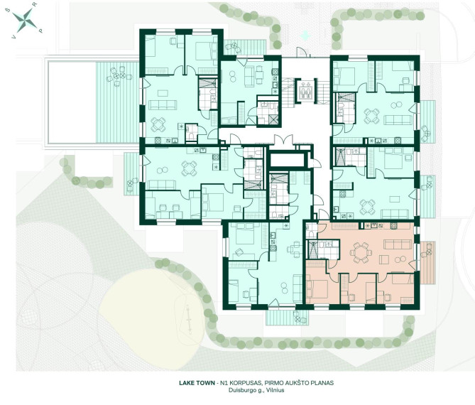 Parduodamas butas Pašilaičiai, Vilniaus m., Vilniaus m. sav., 71.39 m² ploto 4 kambariai 3
