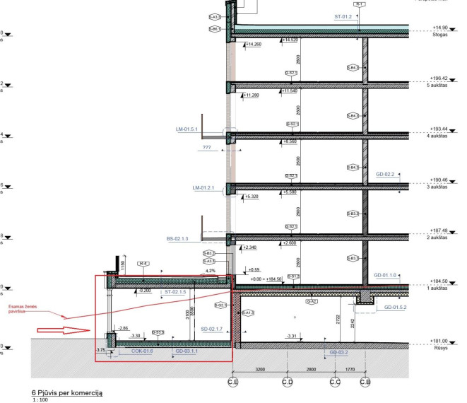 Parduodamos patalpos Liongino Baliukevičiaus-Dzūko g., Fabijoniškės, Vilniaus m., Vilniaus m. sav., 84.32 m² ploto 4