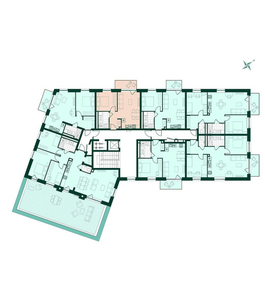 Parduodamas butas Liongino Baliukevičiaus-Dzūko g., Fabijoniškės, Vilniaus m., Vilniaus m. sav., 40.95 m² ploto 2 kambariai 7