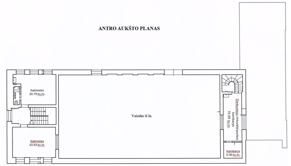 Parduodamos administracinės, gamybinės, kitos paskirties, sandėliavimo patalpos Tilto g., Stragnų II k., Klaipėdos r. sav., 477.05 m2 ploto 30