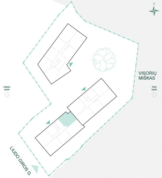 Parduodamas butas Liongino Baliukevičiaus-Dzūko g., Fabijoniškės, Vilniaus m., Vilniaus m. sav., 58.61 m² ploto 3 kambariai 26