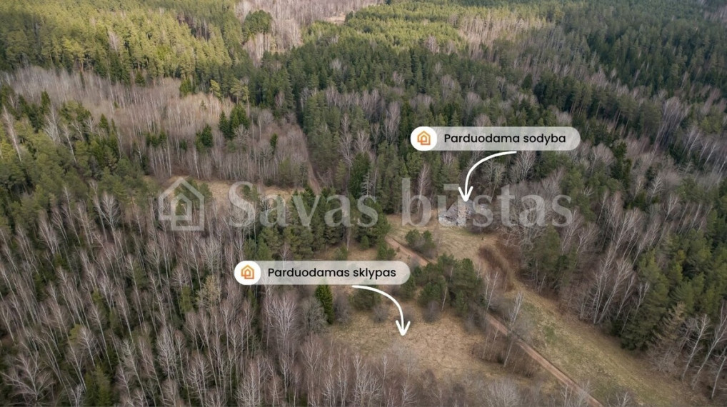 Parduodamas namas Gudmoniškės k., Kelmės r. sav., 47.62 m2 ploto, 1 aukštai 5