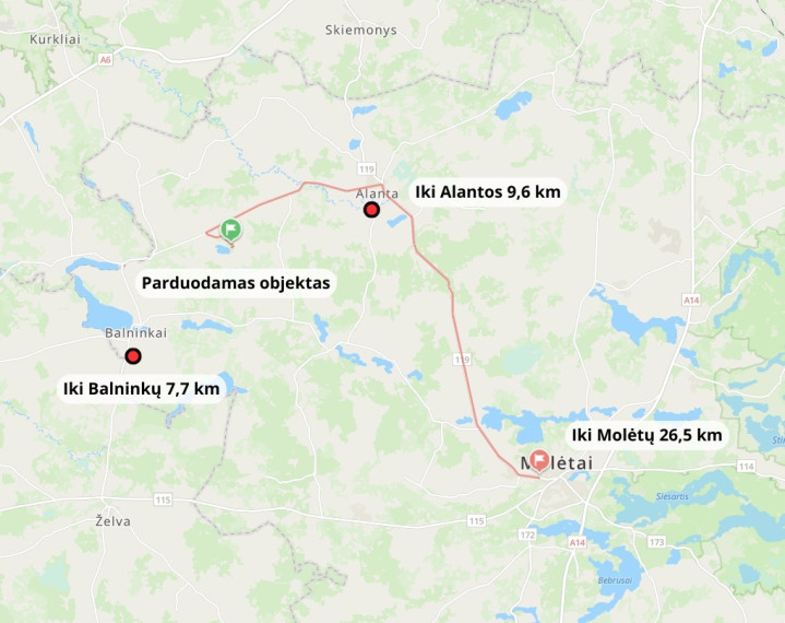 Parduodamas kitos paskirties sklypas Iškylautojų g., Perkalių k., Molėtų r. sav., 119.48 a ploto 8