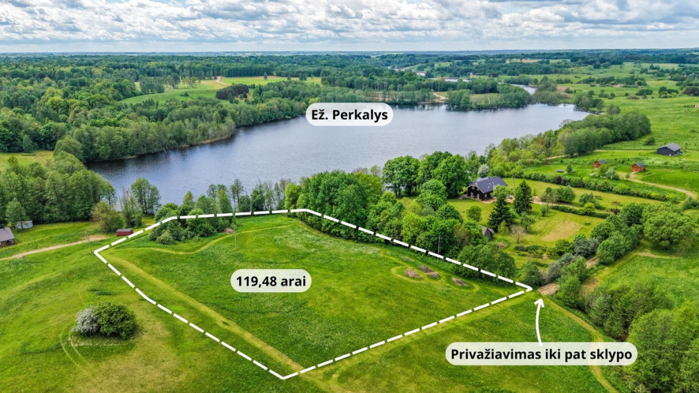 Parduodamas kitos paskirties sklypas Iškylautojų g., Perkalių k., Molėtų r. sav., 119.48 a ploto 2