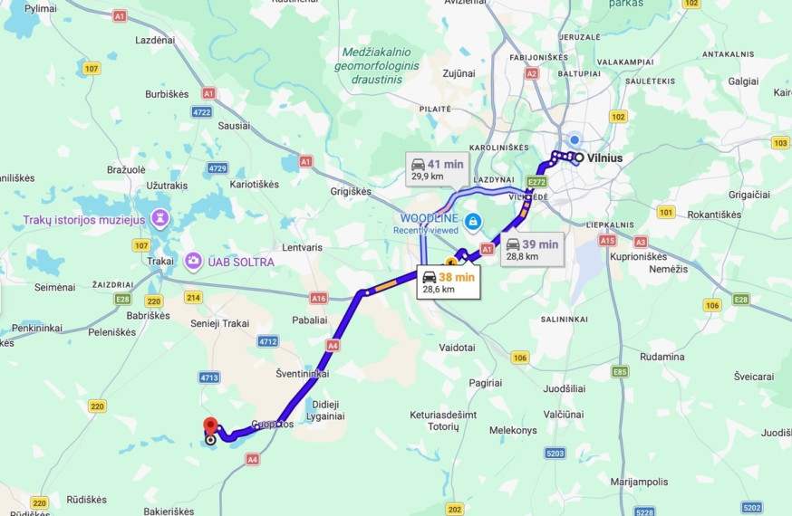Parduodamas  sklypas Senojo Tarpupio k., Trakų r. sav., 165 a ploto 14