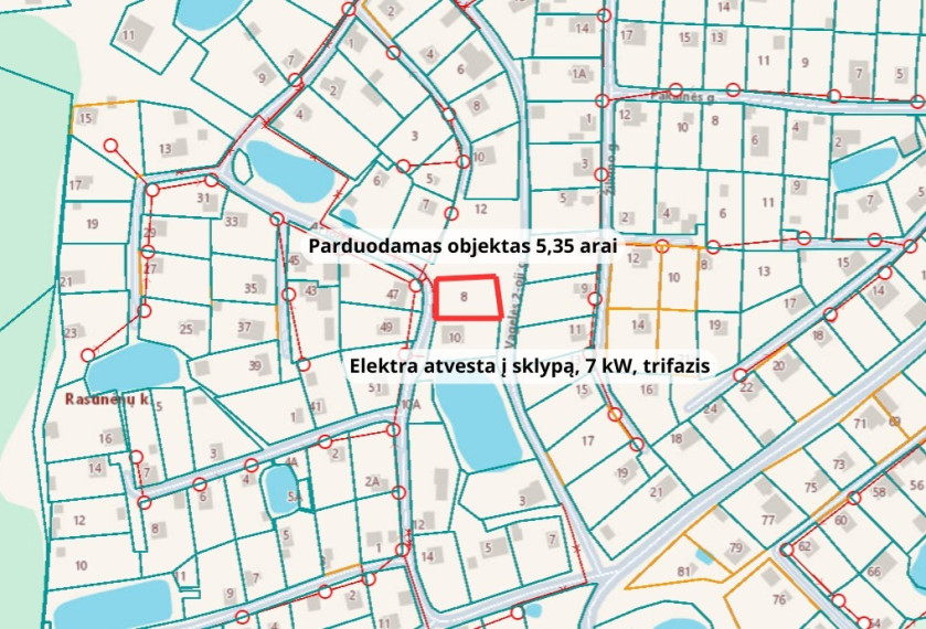 Parduodamas kitos paskirties sklypas Artojėlio g., Rastinėnų k., Vilniaus r. sav., 5.35 a ploto 8