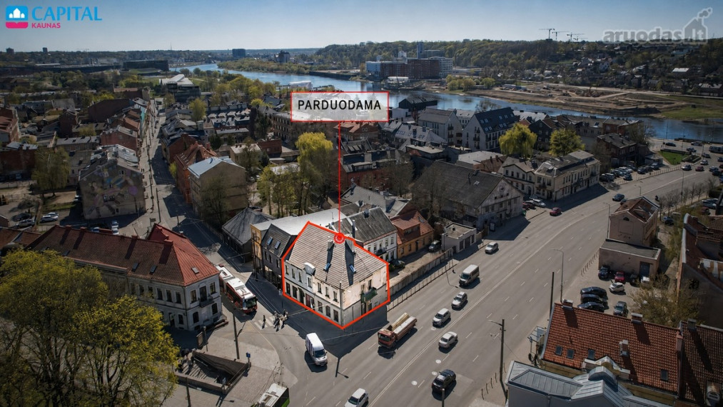 Parduodamos administracinės, gamybinės, kitos paskirties, maitinimo, paslaugų, prekybos, sandėliavimo patalpos Nemuno g., Kauno m., Kauno m. sav., 460.32 m2 ploto 1