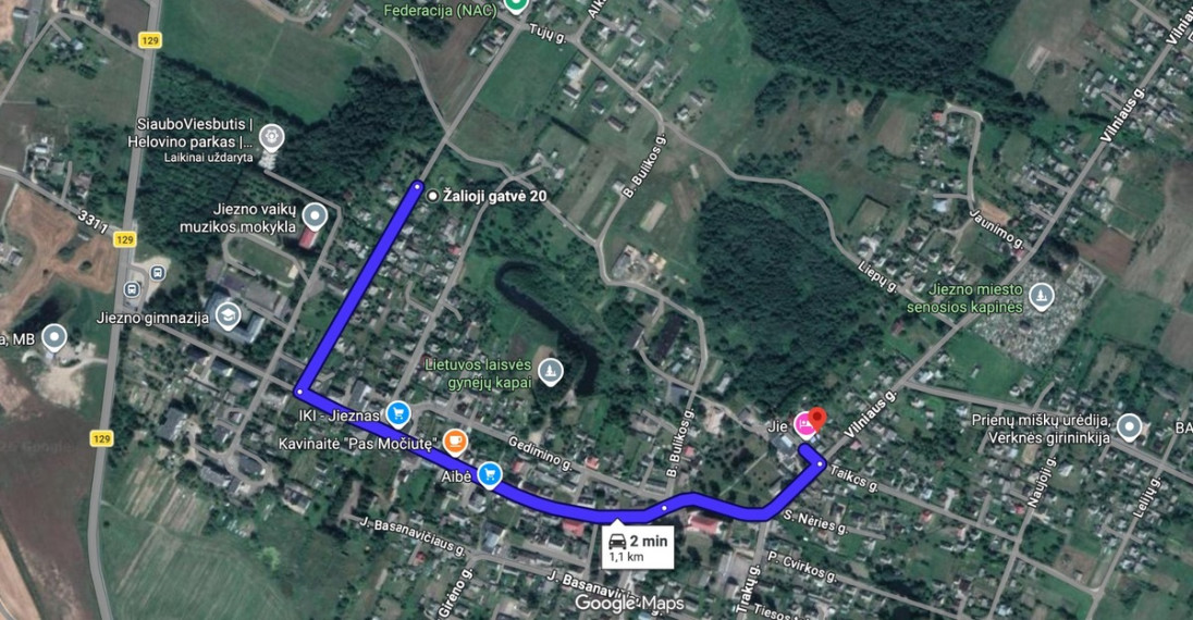 Parduodamas namas Žalioji g., Jiezno m., Prienų r. sav., 38.44 m2 ploto, 1 aukštai 22