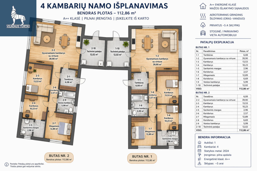 Parduodamas namas Užukulpio g., Kariotiškių k., Trakų r. sav., 113 m2 ploto, 1 aukštai 29