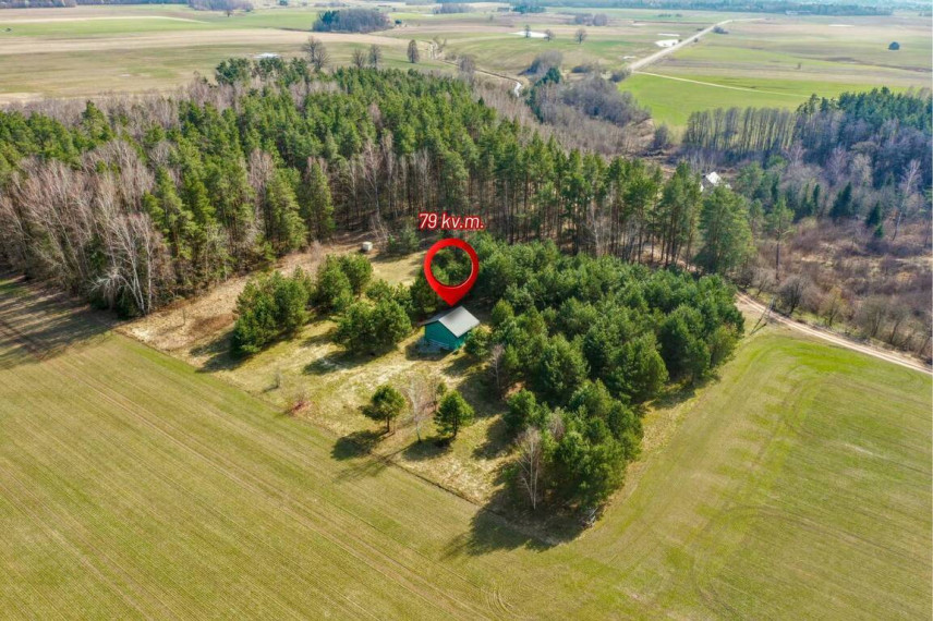 Gamtos apsuptyje parduodamas sklypas, namas bei vizija pušyne,  Svirplionių k., 79 kv.m ploto 5