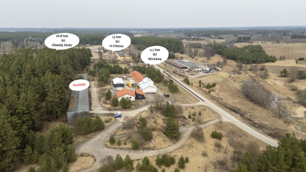Parduodamos kitos paskirties, sandėliavimo patalpos Skaisterių g., Skaisterių k., Vilniaus r. sav., 1453 m2 ploto 3