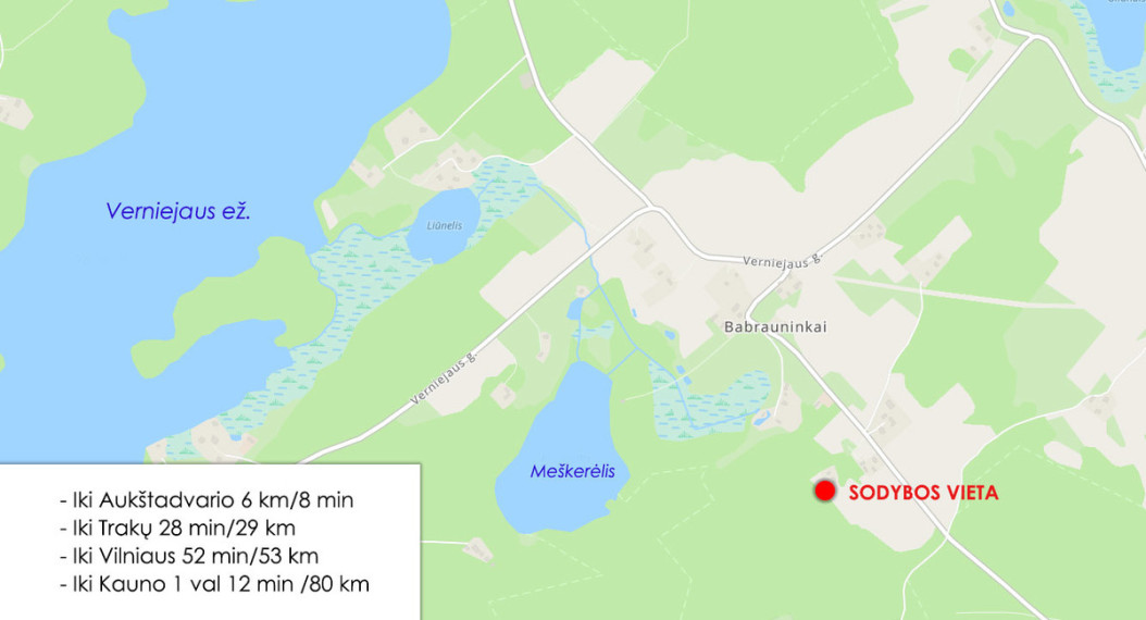 Parduodamas namas Verniejaus g., Babrauninkų k., Trakų r. sav., 49 m2 ploto, 1 aukštai 22