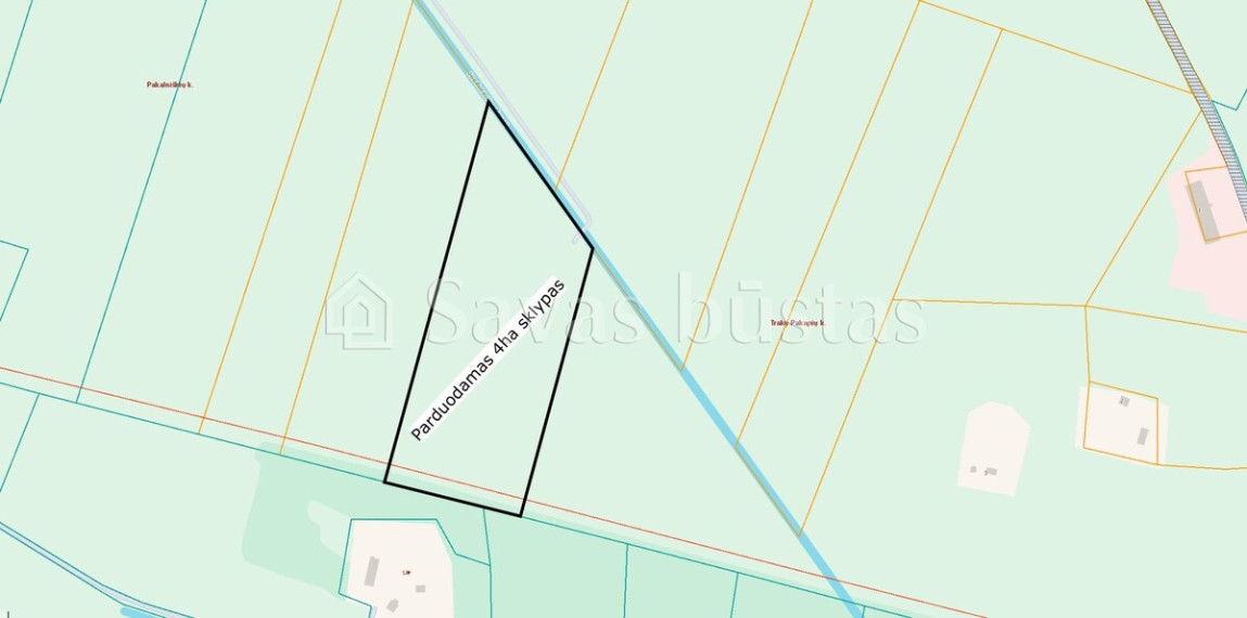 Parduodamas  sklypas Pakalniškių k., Pakruojo r. sav., 606 a ploto 3