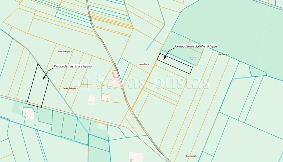 Parduodamas  sklypas Pakalniškių k., Pakruojo r. sav., 606 a ploto 7