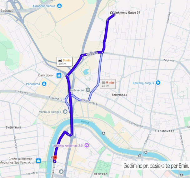 Parduodamas butas Linkmenų g., Vilniaus m., Vilniaus m. sav., 44 m2 ploto, 2 kambariai 24