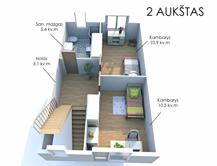 Parduodamas namas Skatulės g., Justiniškės, Vilniaus m., Vilniaus m. sav., 126.66 m2 ploto, 3 aukštai 20