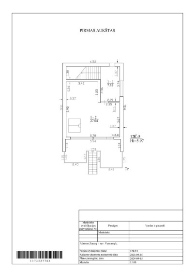Parduodamas namas Kranto g., Naujasodžio k., Zarasų r. sav., 103.49 m² ploto 4 kambariai 21