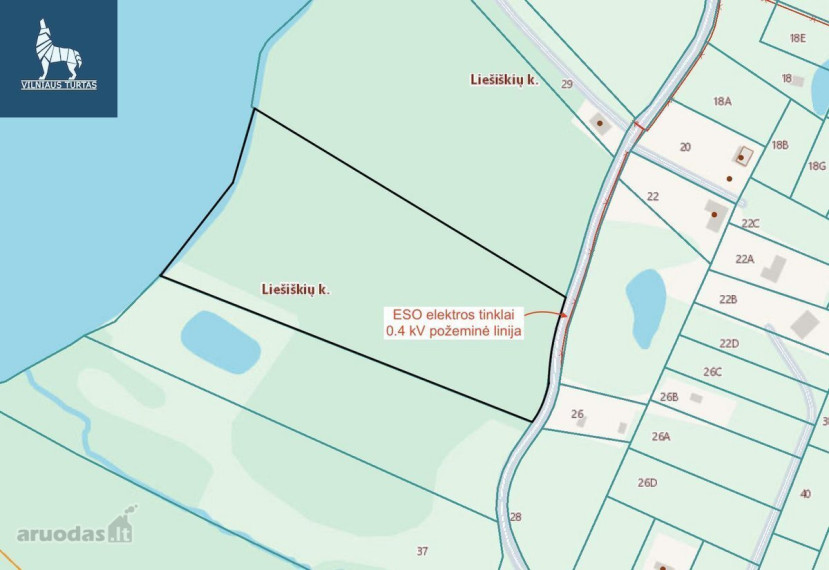 Parduodamas  sklypas Liešiškių k., Molėtų r. sav., 163.2 a ploto 14