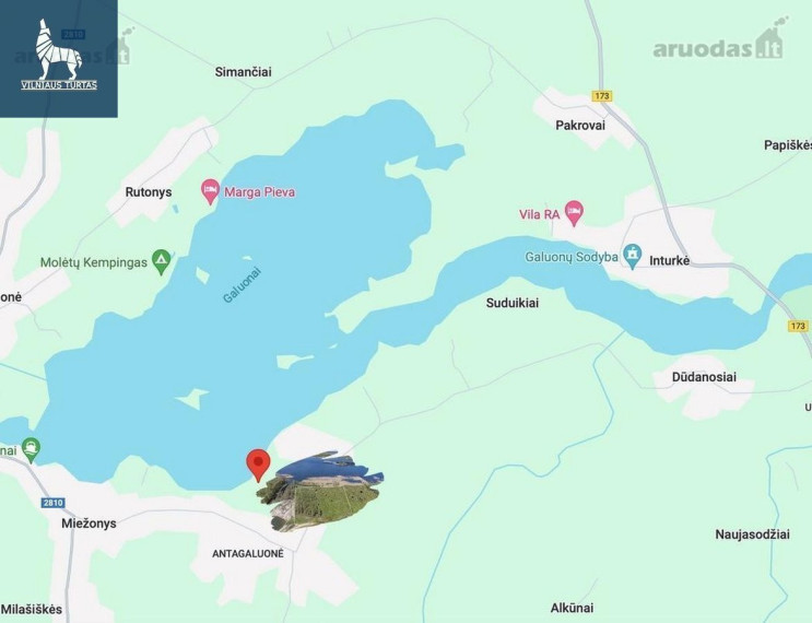 Parduodamas  sklypas Liešiškių k., Molėtų r. sav., 163.2 a ploto 16