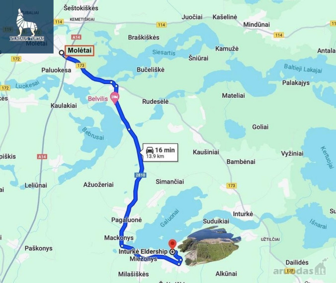 Parduodamas  sklypas Liešiškių k., Molėtų r. sav., 163.2 a ploto 17
