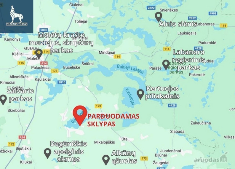 Parduodamas  sklypas Liešiškių k., Molėtų r. sav., 163.2 a ploto 19