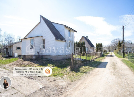 Parduodamas namas Neries g., Gaižuvėlės k., Kauno r. sav., 68.59 m2 ploto, 1 aukštai