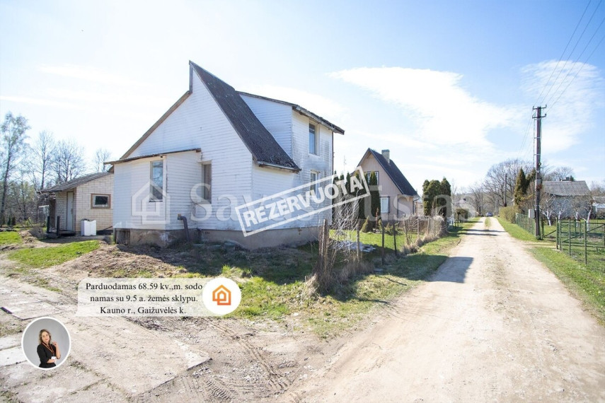 Parduodamas namas Neries g., Gaižuvėlės k., Kauno r. sav., 68.59 m2 ploto, 1 aukštai 1