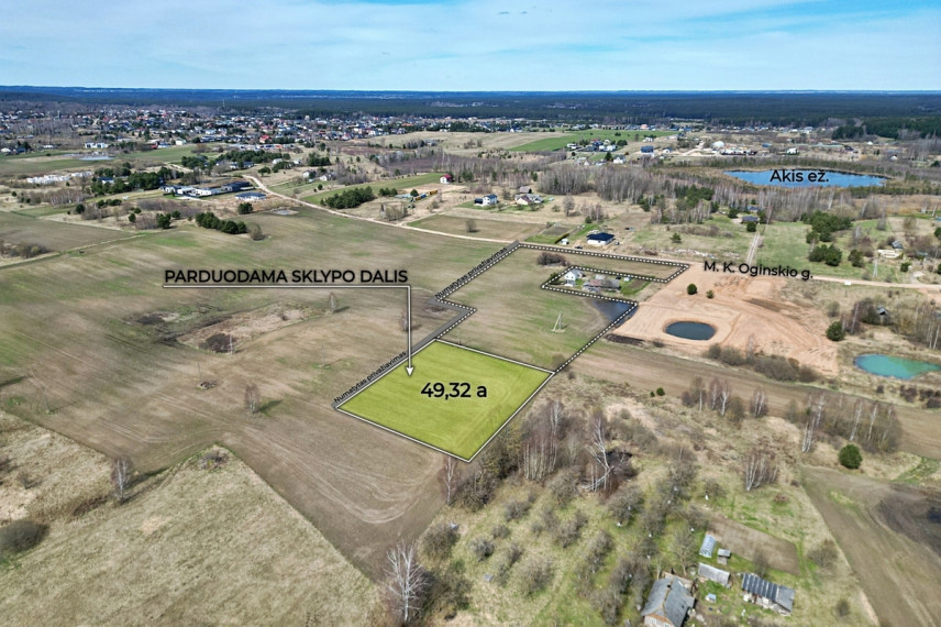 Parduodamas  sklypas Kairėnų k., Vilniaus r. sav., 49.32 a ploto 1