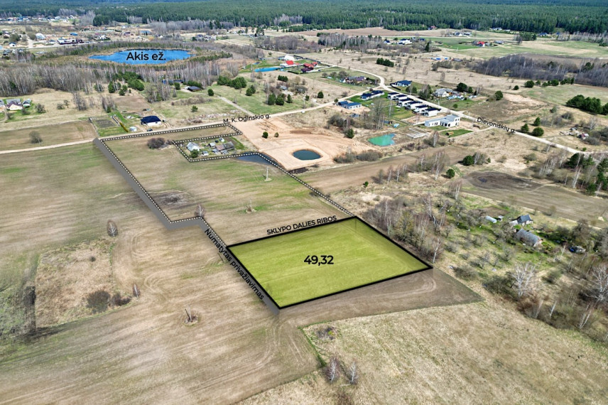 Parduodamas  sklypas Kairėnų k., Vilniaus r. sav., 49.32 a ploto 7