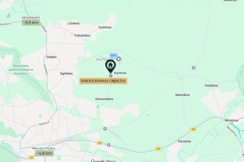 Parduodamas  sklypas Kairėnų k., Vilniaus r. sav., 49.32 a ploto 19