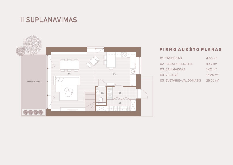 Parduodamas butas Žemoji g., Pavilnys, Vilniaus m., Vilniaus m. sav., 100 m2 ploto, 4 kambariai 11