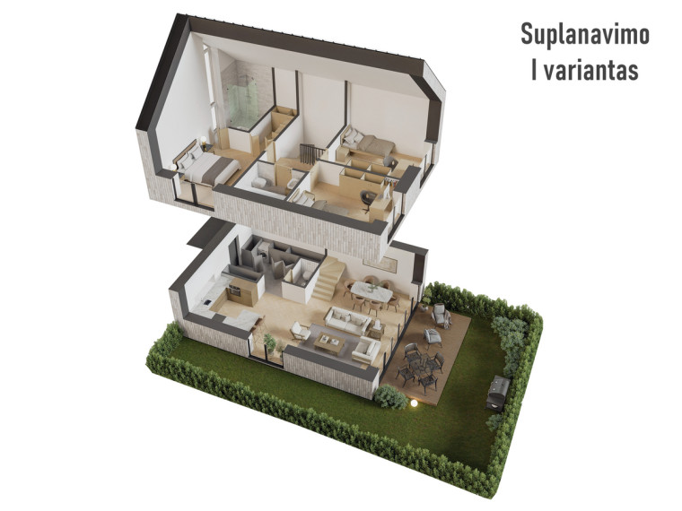 Parduodamas namas Žemoji g., Pavilnys, Vilniaus m., Vilniaus m. sav., 100 m2 ploto, 2 aukštai 15