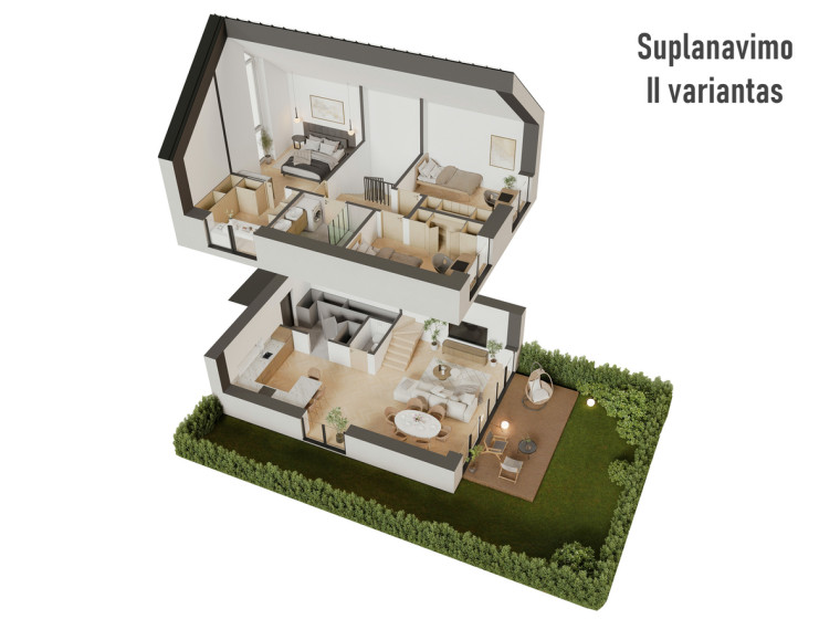 Parduodamas namas Žemoji g., Pavilnys, Vilniaus m., Vilniaus m. sav., 100 m2 ploto, 2 aukštai 16