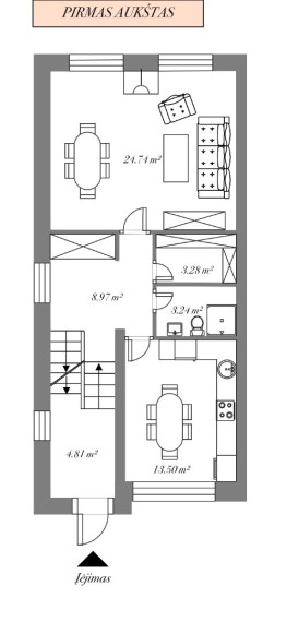 Parduodamas namas Mykolo Šulco g., Vilniaus m., Vilniaus m. sav., 207.71 m2 ploto, 2 aukštai 49