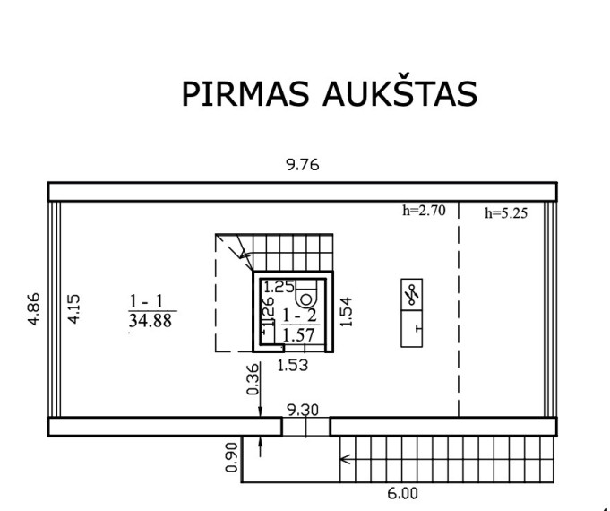 Parduodamas namas Nendrių g., Svencelės k., Klaipėdos r. sav., 64.54 m2 ploto, 2 aukštai 37