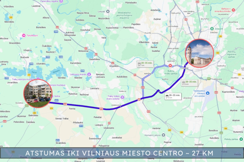 Parduodamas butas Mindaugo g., Trakų m., Trakų r. sav., 51 m2 ploto, 2 kambariai 23