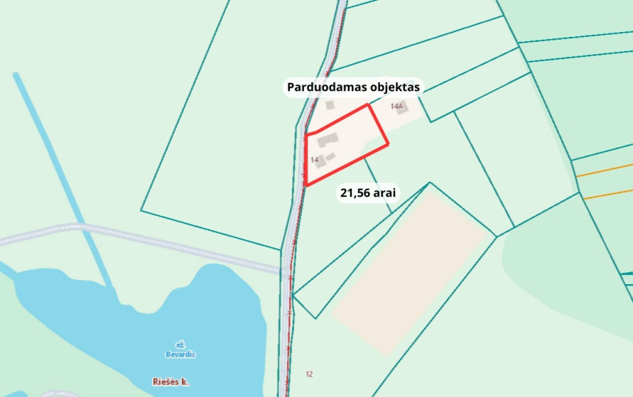 Parduodamas kitos paskirties sklypas Žirgų g., Riešės k., Vilniaus r. sav., 21.56 a ploto 6